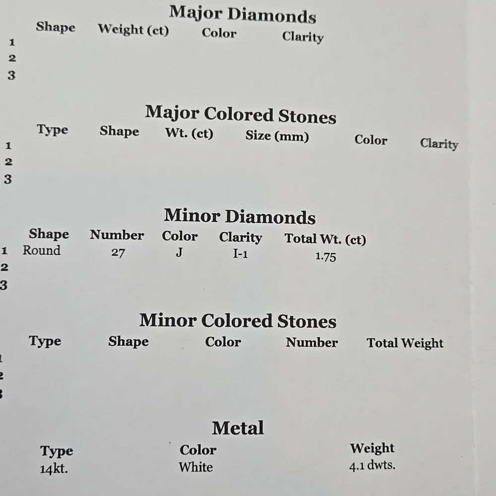 None ladies diamond